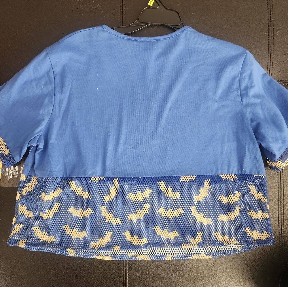 Batgirl Shirt Women Size Small/Medium Blue DC Comics Batman‎ Cosplay NWT - Picture 7 of 7